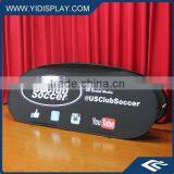 Folding pop up banner stand