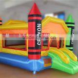 Home Use Inflatable Crayon Bouncer Castle