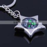 Five-pointed Star Compass Metal Keychain Advertising Promotional Gifts