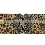 Ladies Classic Design Horsehair Fashion Elastic Pu Ribbon Waist Belt thumbnail-3