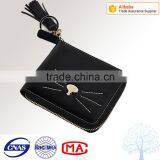 Japanese Fancy Cat Short Style Cute Wallet in Black Color thumbnail-1