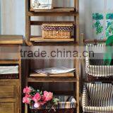 European Style 3 Layer Wood Garden Flower Shelf for Plants thumbnail-1