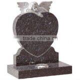 Gravestone Angel Violet Granite Stone Statue DSF-M009 thumbnail-1