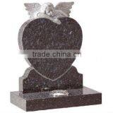 Gravestone angel violet granite stone statue DSF-M009