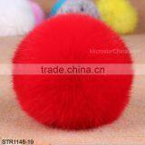 19 Colors Size of 10cm Cute Fluffy Ball Imitation Fox Fur Ball Keychain Pendant Handbag Charm Keyring thumbnail-6