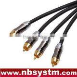 Assembly Type Audio Cable 2xRCA Plug