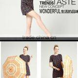 8 Panels Portable Classic Check Rain Umbrella