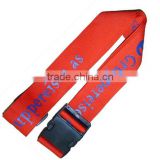 Screen printing logo polyester luggage fasten belt by china supplier