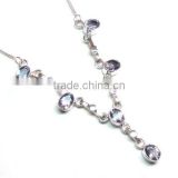 Silver Necklace wholesale Amethyst 925 silver jewelry