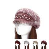 Chunky Fashion Knitted Beret for Women Winter