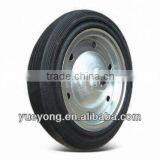 16x4 Rubber Powder Wheel/metal Rim Rubber Wheel