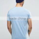 China OEM High Quality Blue 200gsm 3d Printed 100% Polyester Blue Mens t Shirts Manufacturers in China thumbnail-2
