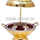 stainless steel equipment for buffet/food warmer chaffing dish/indian brass chafing dish