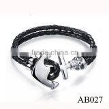 2016 Newest Laether Braceelt Chrome Cross Bracelet for Fashion Girl thumbnail-2