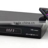v8 Combo hd Satellite Internet Receiver DVB-S2/T2 Mpeg4 Iptv Set Top Box With Cccam Cline Biss Key Youtube thumbnail-2