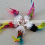 Mice Cat Toy - 25 Fur Mice 2" Long - Multicolored REAL RABBITS FUR MICE TOY thumbnail-3
