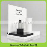 Wooden Mdf Holder Stands Acrylic Lipstick Stand Mdf Wood Cosmetic Display for Beauty Products thumbnail-4