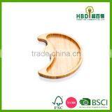 2016 Amazon Best Seller Moon Shaped Bamboo Dishes Plate thumbnail-3