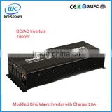 2500W Modified Sine Wave Inverter with Charger 20A