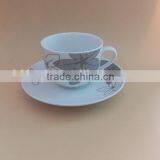 Nice Flower Design Coffee and Tea Set Fine Porcelain Ceramic Cups and Saucers Sets thumbnail-3