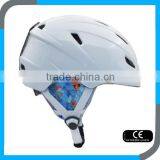 Customize OEM in Mould CE EN1077 White Ski Snow Helmet With PC Shell for Kids and Lady thumbnail-3
