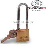 Tri-Circle Heavy Duty Brass Padlock With Long Shackle L262-265 thumbnail-5