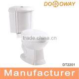 Bathroom Sanitary Ware Siphonic Two Piece Corner Toilet DT2201 thumbnail-2