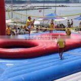 Inflatable Volleyball Court With Trampoline for Adults