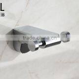 New Modern Euro Brass Style Zinc Alloy Chrome Bathroom Accessory Set Double Robe Hook