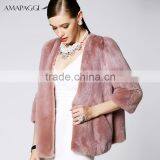 Global Sale Fuchsia Mink Warm Fur Coat V Collar Mink Coat In China thumbnail-1
