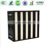 Universal Compressed Air Filter,cleanroom V Bank Hepa Filter