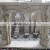Indoor Stone Fireplace Mantel thumbnail-1