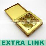 Luxury Gold Card Inner Tray Custom Logo Cardboard Chocolate Candy Box