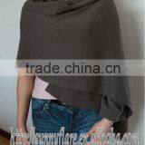 Women Single Sleeve Pure Cashmere Poncho thumbnail-1