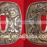 Handmade Traditional Samurai Katana Sword With Damascus Steel Blade and Casting Zinc Alloy Tsuba JL921 thumbnail-4