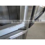 1000L Two Door Stainless Steel Commercial Beverage Cooler/Upright Beverage Cooler/4 Door Beverage Cooler thumbnail-3