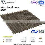Co-Extruded Plastic Polycarbonate Corrugated Sheet (Valuview Bronze MINI) thumbnail-3