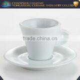 White ceramic espresso cup set coffee cup and sauser customized logo