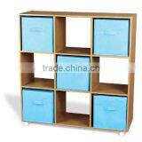 Colorful Wood Carved Bookcase thumbnail-1