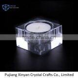 Hot Sales Promotional Clear Squared Crystal Candle Holder thumbnail-1