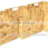 Baskets/ Waterhyacinth Baskets/ Storage Basket Set 3 Pieces thumbnail-1