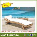 Beach Wicker Sun Lounger Garden Furniture Poolside Lounge Chair thumbnail-1