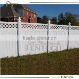 Privacy Fence With Top Lattice