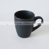 Black promotional ceramic coffee mug