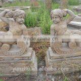 Antique Stone Little Angel Sculpture for Sale thumbnail-1