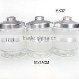 2016hot Selling 600ml Cylinder Frosted Effect Glass Bell Jar thumbnail-1