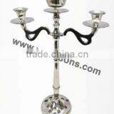 Wedding Silver Candelabra 5 Arm Candelabra / Aluminium Candelabra for Decoration 90 Cms thumbnail-3