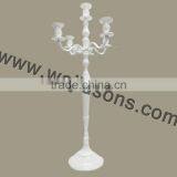 White Finish Aluminum Candelabra thumbnail-1