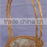 Unique Willow Basket with High Handle