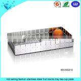 Wholesale Custom Tea Tray Stainless Steel Snack Serving Tray thumbnail-6